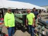 (L-R): Hank Benbenek and Brian Hoey, both of the village of Bellwood, and Tim Davies, McCann Industries, stand next to the Sullair 185 compressor. 
