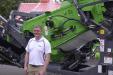 Matt Dickson demonstrates the powerful features of the Terex EvoQuip Colt 600 screening plant.