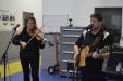 Classic Irish Folk music was performed for attendees during the grand opening event.