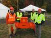 (L-R): Andrew Szafraniec, NPK Construction Equipment; Greg Fausel and Mike Camp, Murphy Tractor & Equipment; and  Ken Skala, NPK, get ready for the equipment demonstration.

