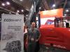 Barry Greenaway, product manager of Skyjack, introduced the new Skyjack SJ1056TH telehandler with optional Ecoshift.
