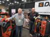 Ditch Witch Mid-States’ Sam Swartz (L) is joined by Ditch Witch Regional Manager Javen Moore to greet attendees at the dealership’s equipment display.
