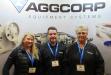 (L-R): Aggcorp Equipment Sytems’ Sue Vitaz, Al D’Avignon and Julie Alfaro discuss the dealership’s lineup of aggregate processing equipment.