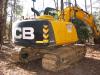 A McAlister Grading JCB JS 131LC excavator is at work on a job site in Trussville, Ala.