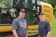 Rob Lodge (L) and Rusty Gostyla of Lodge Earthworks in Windsor, Conn., gave this Cat 320 a thorough test drive and it met with their approval.
