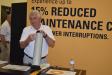 Herb Rowell of Ring Power presents on reducing maintenance costs at the Tampa event. 