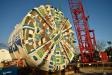 The German-manufactured Herrenknecht tunnel boring machine features a 26 ft.-3 in.-diameter 