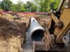 For construction crews, the biggest challenges involve re-routing storm piping and sanitary sewer piping, while making connections to existing piping without interrupting existing flow.
(City of Auburn photo)