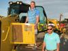Gary Scearce (L) and Jason Palmer, both of Atkinson Truck Sales in Chatham, Va., open up a Cat D6K2 LGP dozer. 
