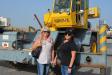 This Grove RT500C rough-terrain crane will be used for operator training by Spartan Consulting and Safety of Midland, Texas. Pictured are Katrina Mendenhall (L), president, and Meagan Whitten, operations manager of Spartan.
