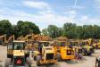 Late model loaders, dozers and excavators filled the lots.