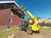 A Beacon Residential operator uses the firm’s JCB 507-42 telescopic handler on a job site in Beacon, N.Y. “From unloading tractor-trailers, to placing sheathing, to moving dirt — it’s a great all-around machine,” said Owner Tim Owen. “It’s not too large, but it’s not small. It can accommodate all our needs.”