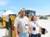 Justin and Amy Rutz of Rutz Construction have a look at this Cat 236D track skid steer.
