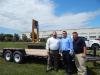 Team Towmaster, Litchfield, Minn., was on hand with (L-R) Regional Sales Manager Bob Pace; National Sales Manager Chris Pokornowski; and Inside Sales Manager Ryan Nelson and the popular T-12DT equipment trailer.
