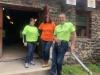 Kathy Giunta of Kearny Bank, Debbie Garofalo of DAG Mobile Aggregate Recycling and Joseph Hamilton of JHC Industrial, take a break and look at the day’s progress.
