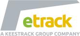 The logo of the Indian Keestrack-subsidiary: ETrack focusses on promoting the innovative hybrid and plug-in equipment of Keestrack.