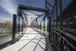 Pedestrian bridges are an ideal setting and use for Superior Transparent Noise Barriers.