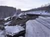 The Glenn Highway sustained severe damage at Eagle River. (ADOTP&F photo)