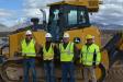 The partnership between Caliper and its equipment supplier, 4Rivers Equipment, is an important asset to the excavating contractor, which does business throughout New Mexico and West Texas.  (L-R) are Caliper’s Jeremy McVay and Russell Mehan, along with Thad Bennett and Saul Garcia of 4Rivers.
