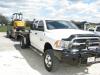 Transport of the SANY mini-excavator is made easy with a Dodge Ram 3500 pickup truck.