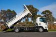 The electric tipper is built on an Isuzu NPR 65-190 platform, however future orders can be adapted to most OEM glider platforms.