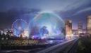 The outside view of The Sphere and how it will transform the Las Vegas skyline.
(Madison Square Garden Company rendering)