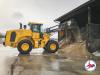 Salt works quickly to lower the freezing point of ice so that it melts into a liquid. Sand possesses the grit to give cars and trucks the needed traction to travel safely along a street or highway.
(North Carolina Department of Transportation photo)