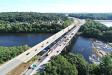 The work is being done on the Route I-293 northbound and southbound bridges over the Merrimack River in Bedford and Manchester.