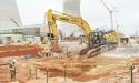 Excavation work in summer 2018 to install underground commodities.