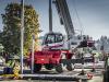 Equipped with Link-Belt’s SmartFly system, the fly on the new 100RT rough-terrain crane can be installed by one person from the ground in about five minutes. Its interlock feature simplifies the fly installation process, and minimizes the need for personnel to work from a ladder.