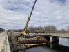 The $44.8 million project to replace the 60-year-old bridges got under way in March.