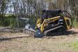 The skid steer and compact track loader attachment available through ASV’s dealer network is designed to produce a finer mulch with fewer passes. 