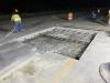 The limited length of the nightly lane closures dictated the type of concrete used for the repairs, which was high early-rapid-set concrete, a fast cure type as opposed to a standard concrete that would take seven days to cure.
(Diamond Surface Inc. photo)