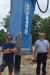 Ron Peterson (L), president of Peterson Attachments, and Keith Babb, president of New England Mobile Crushing Service.