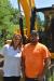 Jeri Lynn Kocak, account manager of JCB, and Rodney Oakley, highway superintendent of the town of Plymouth.