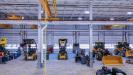 The new 16-bay shop has six 5-ton and two 10-ton cranes, which allow West Side Tractor technicians to perform services and repairs in a timely and efficient manner.
