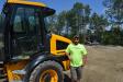 Ryan Thrasher’s JCB 409 compact loader is an important part of the fleet.