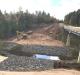 Approximately 300,000 cu. yds. of dirt will be moved for the bridge over the Firesteel River in Michigan.
(MDOT photo)