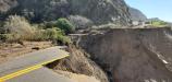The collapse resulted in a full road closure 2 mi. north and 3 mi. south of Rat Creek on the Big Sur Coast as construction crews from worked to rebuild the highway on unstable ground. 