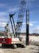 Tim Ouellette, chief financial officer of CPM Contractors, said the company began the job by driving piles for the new northbound toll plaza. The company used a Link-Belt LS-218H crawler crane on the job.