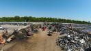 The yard is the center place of the operation. It’s where the metal scrap accumulates, is processed and shipped out.