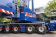 The newly delivered Liebherr LTM 1650-8.1, dubbed the “Blue Beast” due to its cobalt blue paint job, performed its inaugural lift for ALL Erection & Crane Rental, the flagship branch of the ALL Family of Companies. 