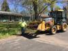 Labor Foreman Jeff Woodin works on Westwood Drive in the village of Brockport.