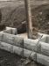 Stackable blocks were used to build a new retaining wall at the Marbletown transfer station.