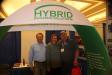 (L-R): Bryan and Mari Louise Merkwa ,owners of Hybrid Building Solutions, with Jamie Dussing of the town of Clarence.