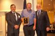 (L-R): Incoming President Rich Benjamin; Executive Committee Member and Award Winner Steve Fredrizzi, town of Venice; with Outgoing President Alex Gregor.