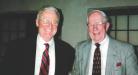 Pete Sigmund (L) and Ed McKeon, founder and president of Construction Equipment Guide