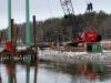 The Pleasant Cove Bridge is being constructed to address existing flooding concerns on Route 1.