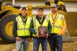 The Altorfer Cat challenge top three finalists (L-R) are Chris Dykes, Kent Richmond and Brandon Chandler.
(Photo courtesy of Altorfer Cat)