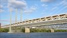 The project includes the addition of a companion bridge on the west side of the existing Brent Spence Bridge.
(Brent Spence Bridge Corridor rendering)